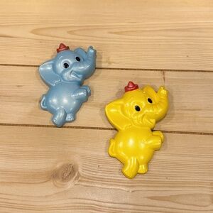 Vintage Chalkware Elephant Nursery Wall Hanging Decor